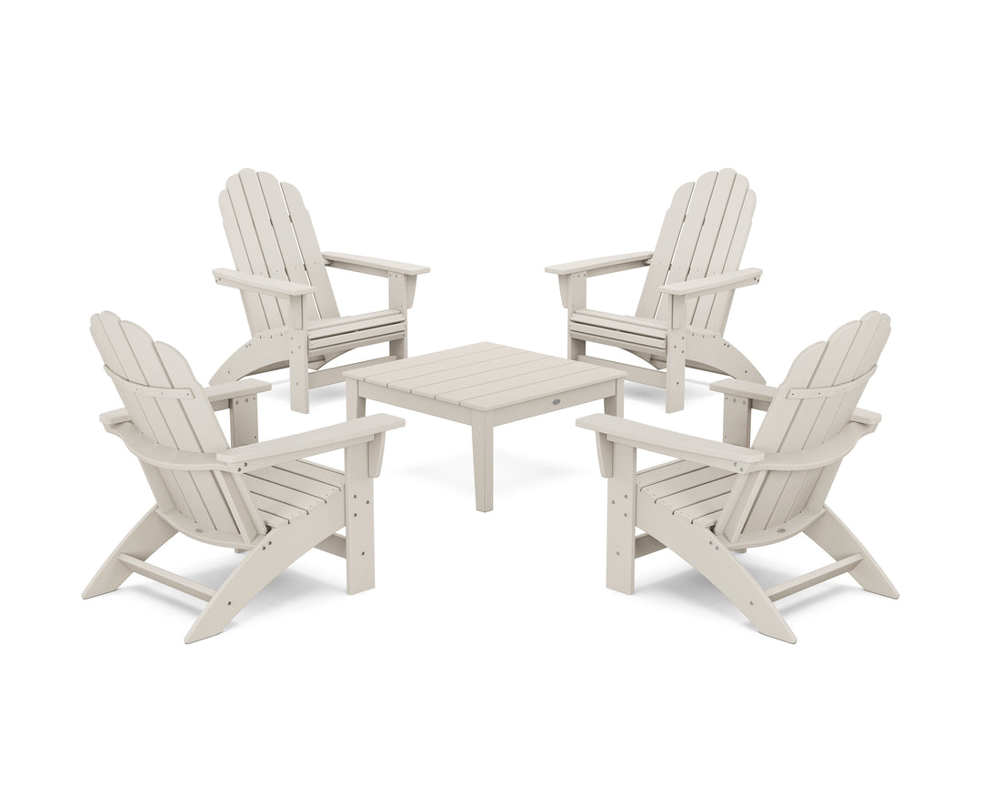 POLYWOOD® 5-Piece Vineyard Grand Adirondack Chair Conversation Group