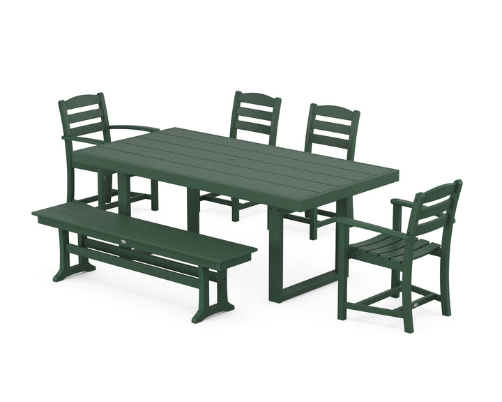 POLYWOOD® La Casa Café 6-Piece Dining Set with Bench