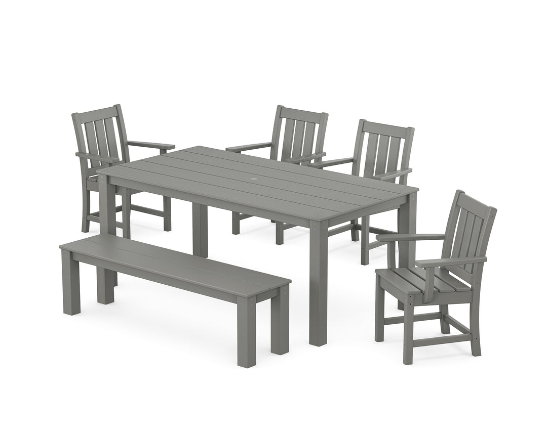 POLYWOOD® Oxford 6-Piece Parsons Dining Set with Bench