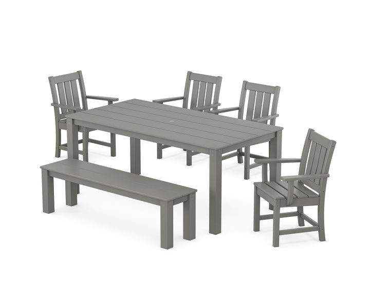 POLYWOOD® Oxford 6-Piece Parsons Dining Set with Bench