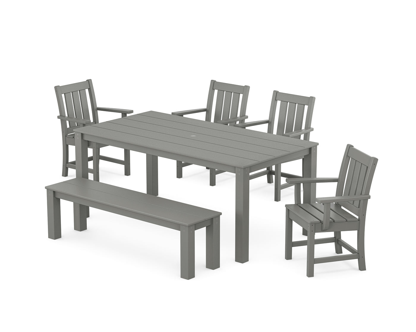 Oxford 6-Piece Parsons Dining Set with Bench