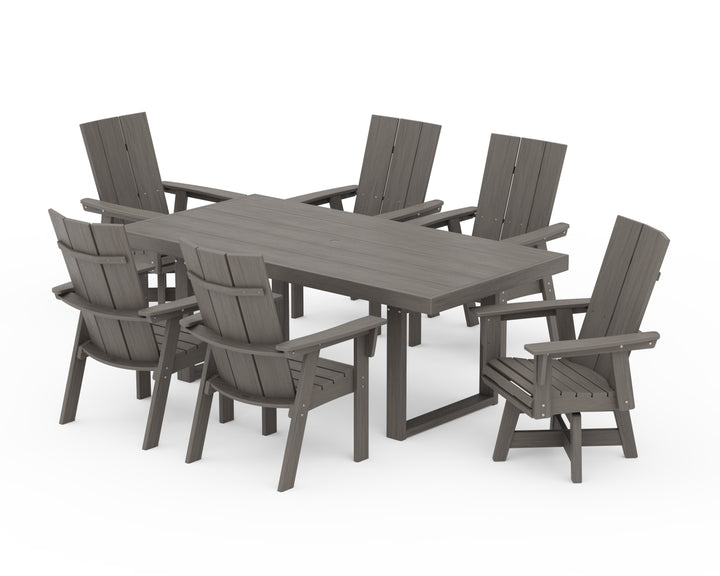 POLYWOOD® Modern Adirondack 7-Piece Dining Set