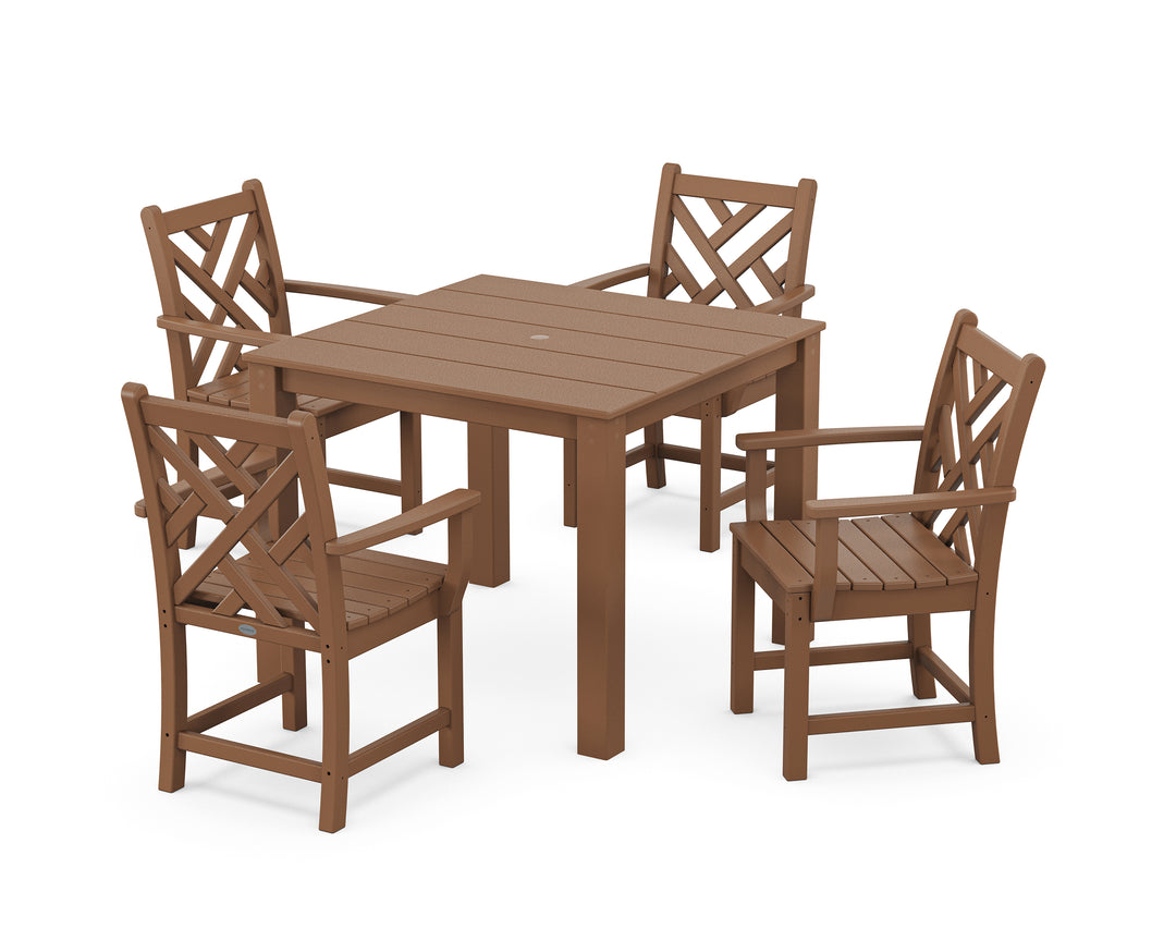 POLYWOOD® Chippendale 5-Piece Parsons Dining Set