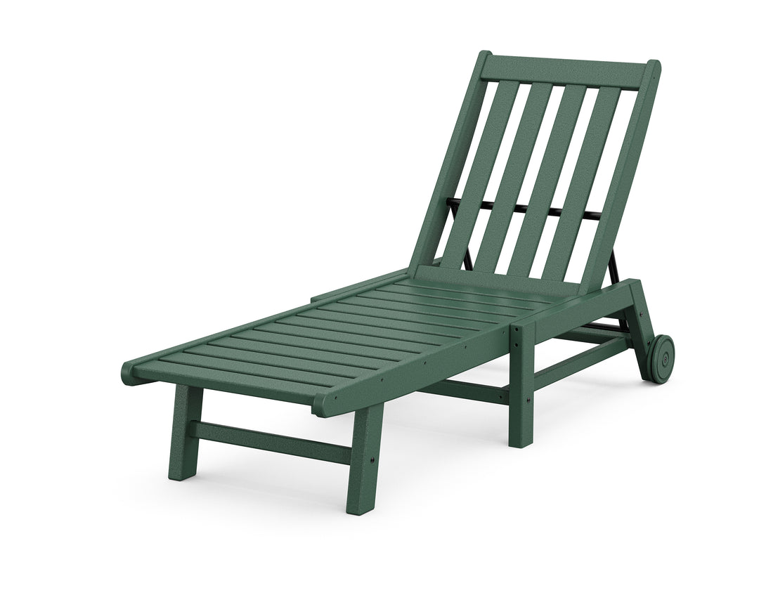 POLYWOOD® Vineyard Chaise with Wheels