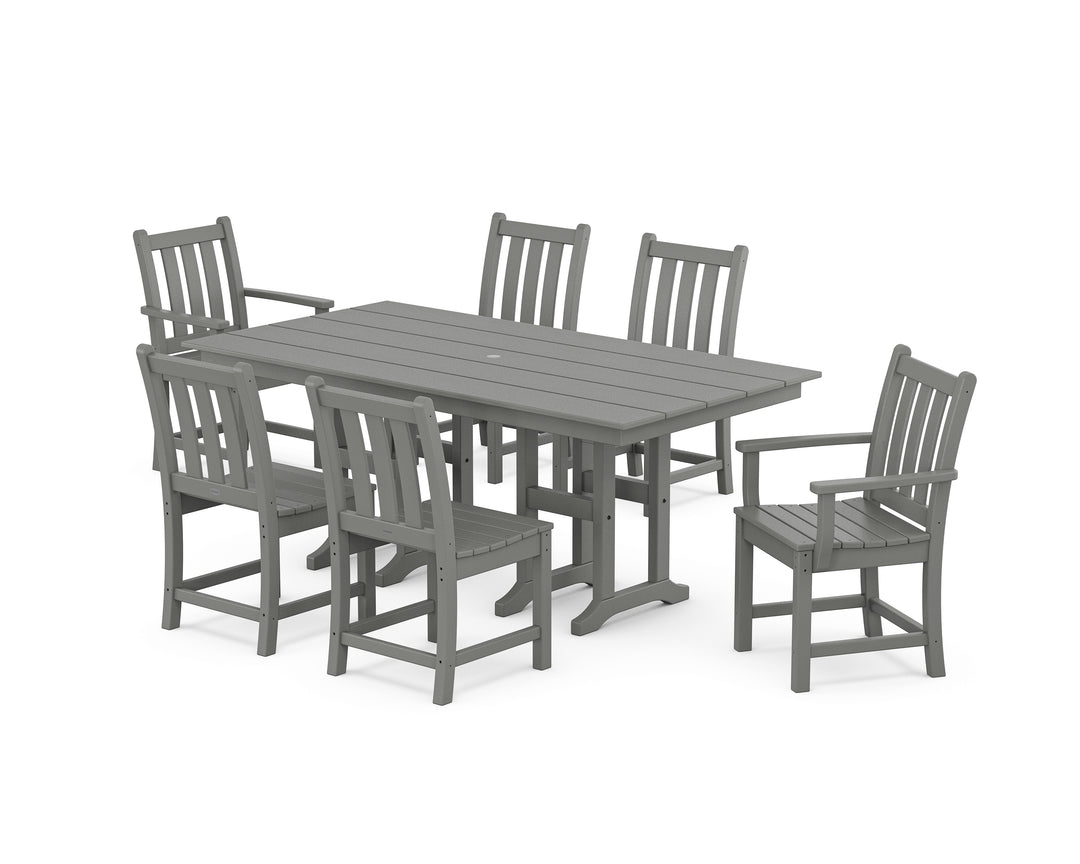 POLYWOOD® Traditional Garden 7-Piece Farmhouse Dining Set