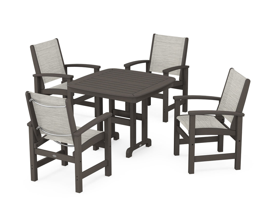 POLYWOOD® Coastal 5-Piece Dining Set