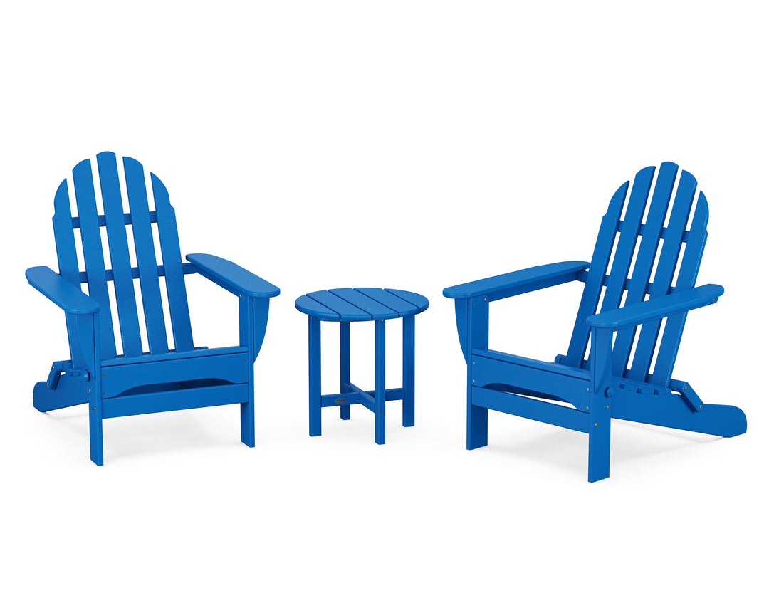 POLYWOOD® Classic Folding Adirondack 3-Piece Set