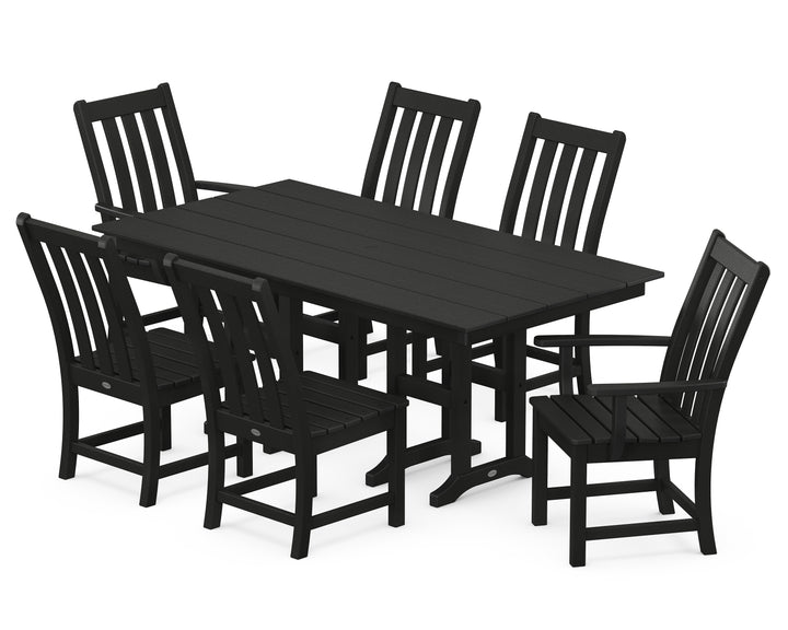 POLYWOOD® Vineyard 7-Piece Farmhouse Dining Set