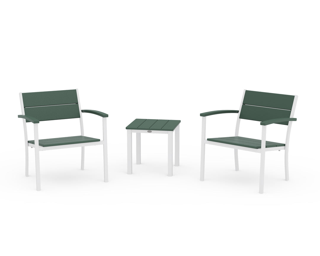 POLYWOOD® Main Street 3-Piece Lounge Chair Set