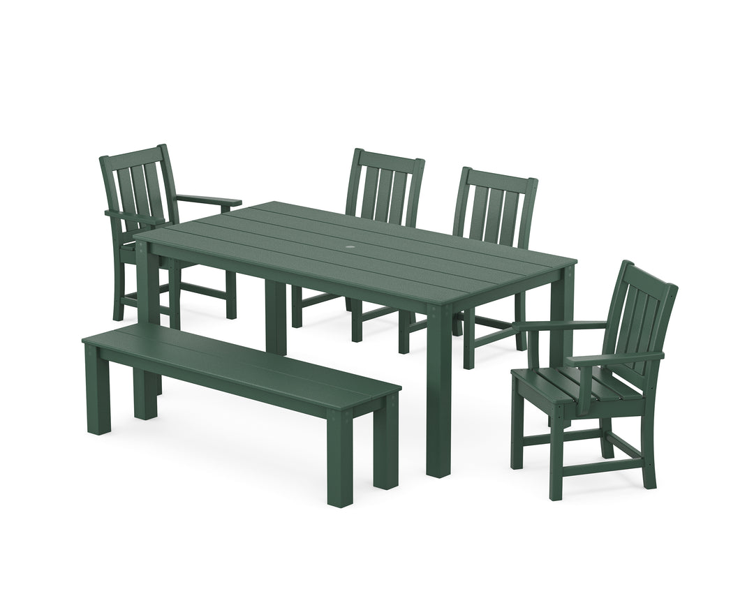 POLYWOOD® Oxford 6-Piece Parsons Dining Set with Bench