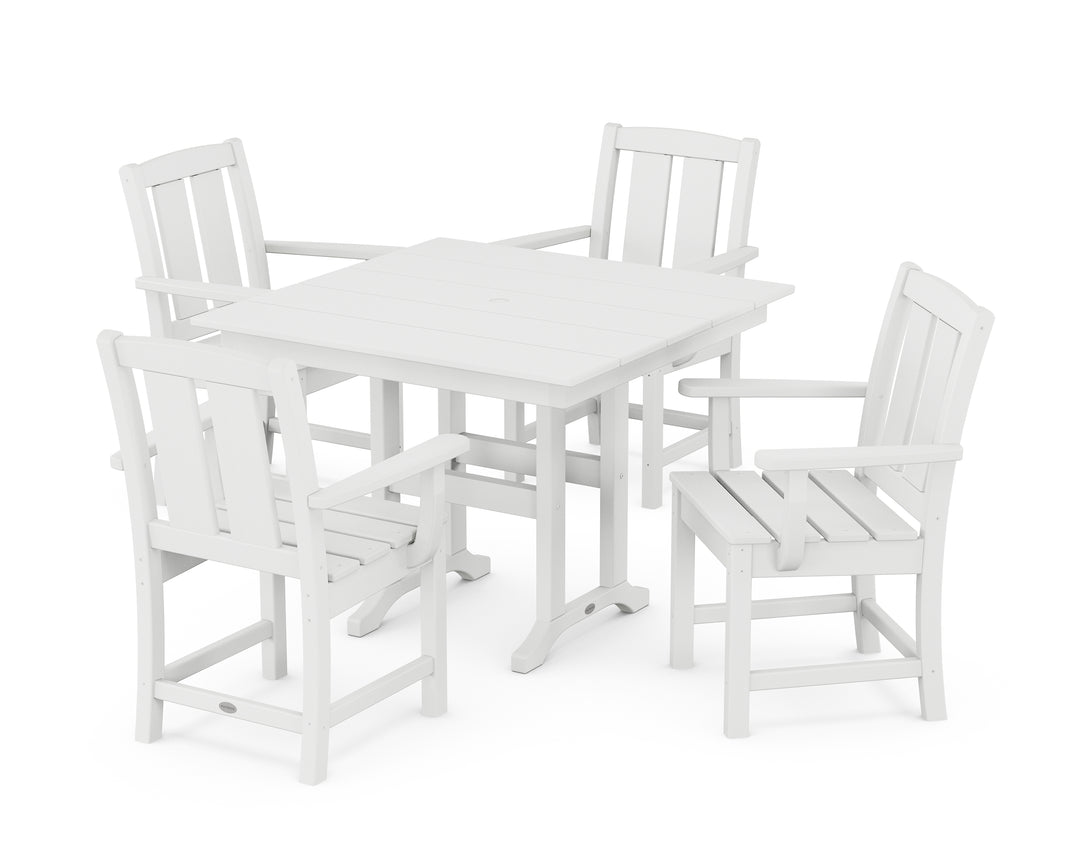 POLYWOOD® Mission 5-Piece Farmhouse Dining Set