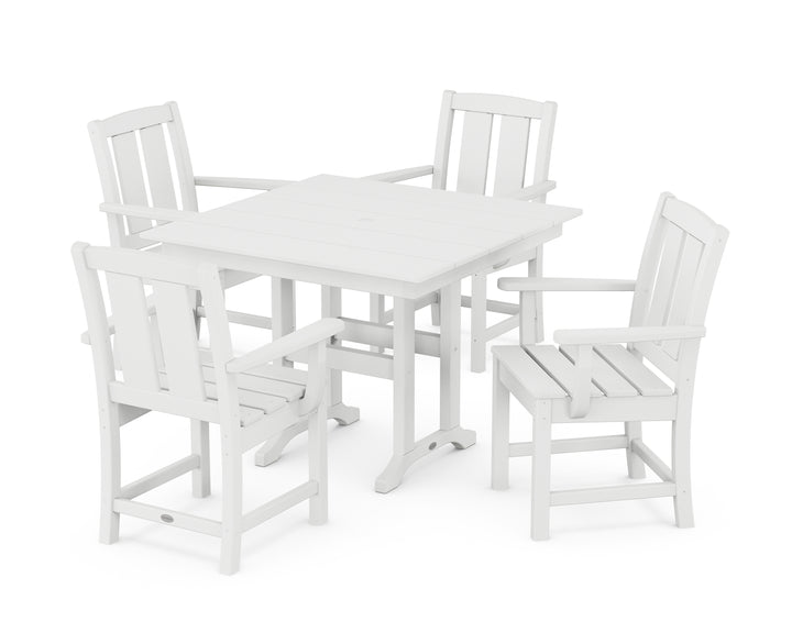 POLYWOOD® Mission 5-Piece Farmhouse Dining Set