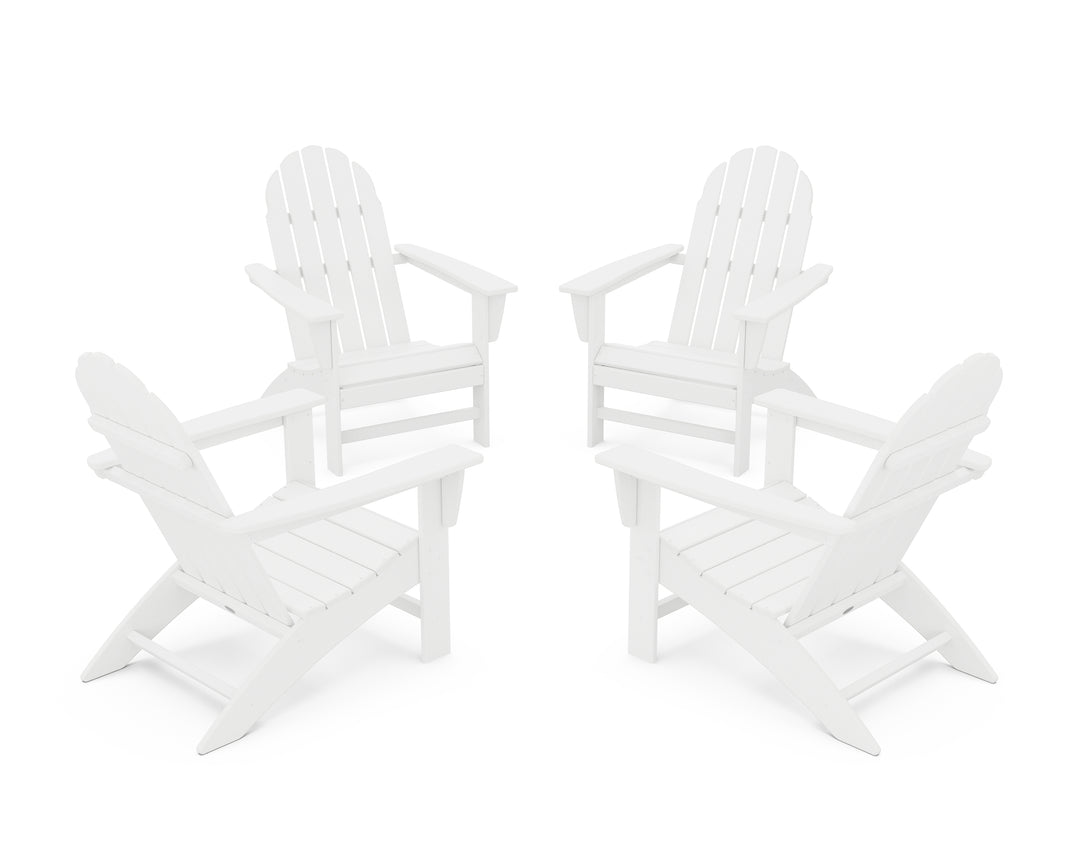 POLYWOOD® Vineyard 4-Piece Adirondack Conversation Set