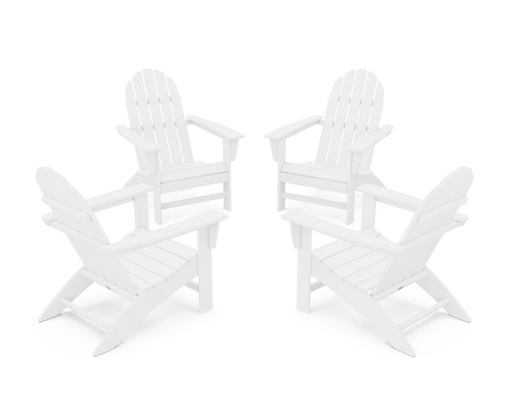 POLYWOOD® Vineyard 4-Piece Adirondack Conversation Set