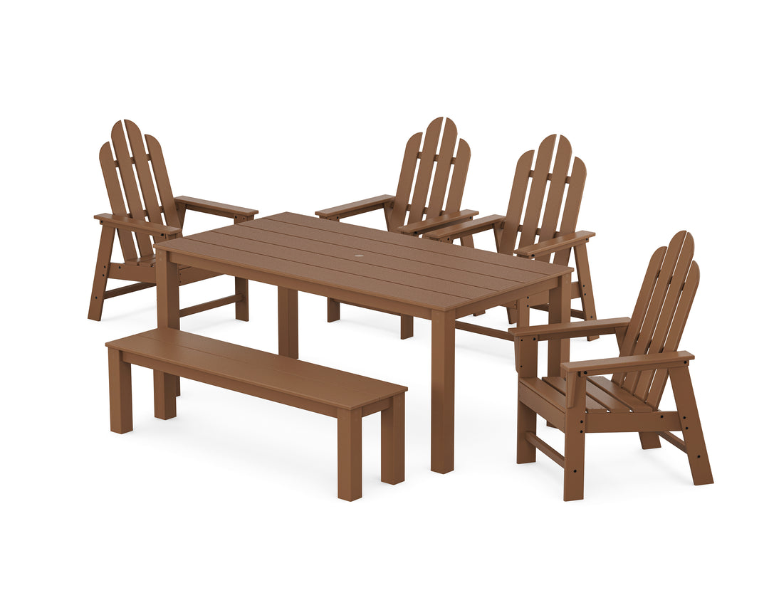 POLYWOOD® Long Island 6-Piece Parsons Dining Set with Bench