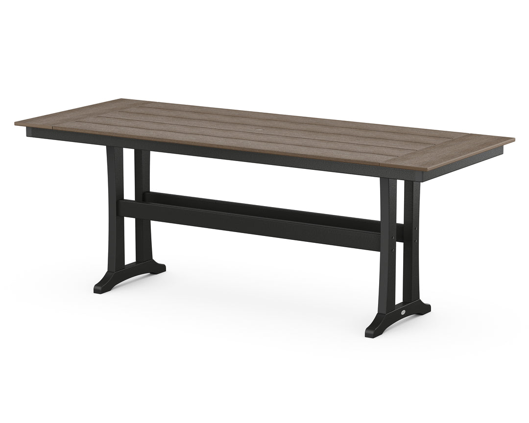 POLYWOOD® Farmhouse Trestle 38” x 96” Counter Table