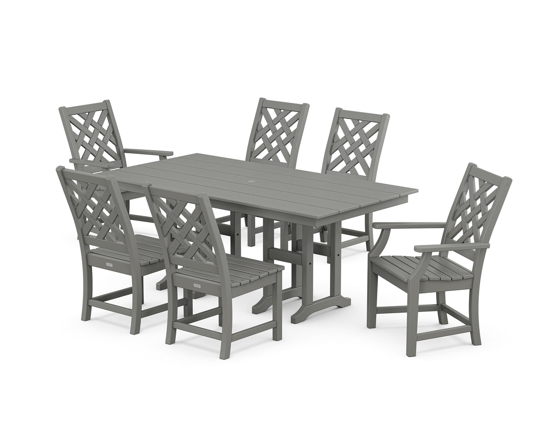 Country Living Wovendale 7-Piece Farmhouse Dining Set