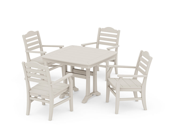 POLYWOOD® Savannah 5-Piece Dining Set with Trestle Legs