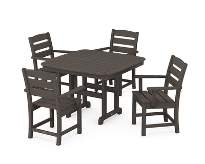 Lakeside 5-Piece Dining Set with Trestle Legs