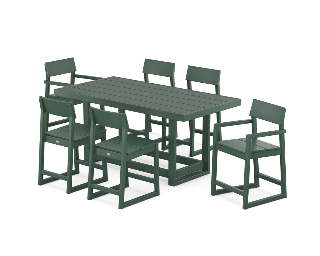 POLYWOOD® EDGE 7-Piece Counter Table Set