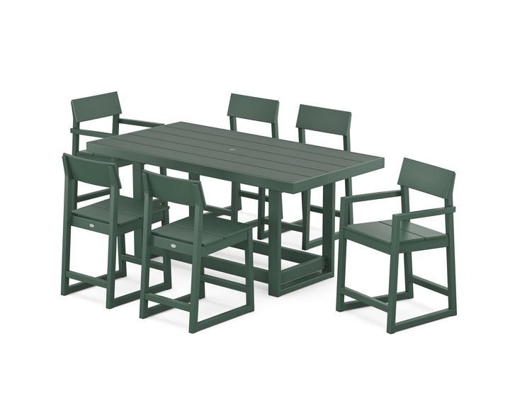 POLYWOOD® EDGE 7-Piece Counter Table Set