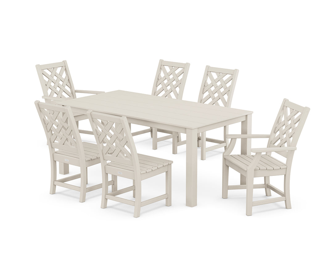 Country Living Wovendale 7-Piece Parsons Dining Set