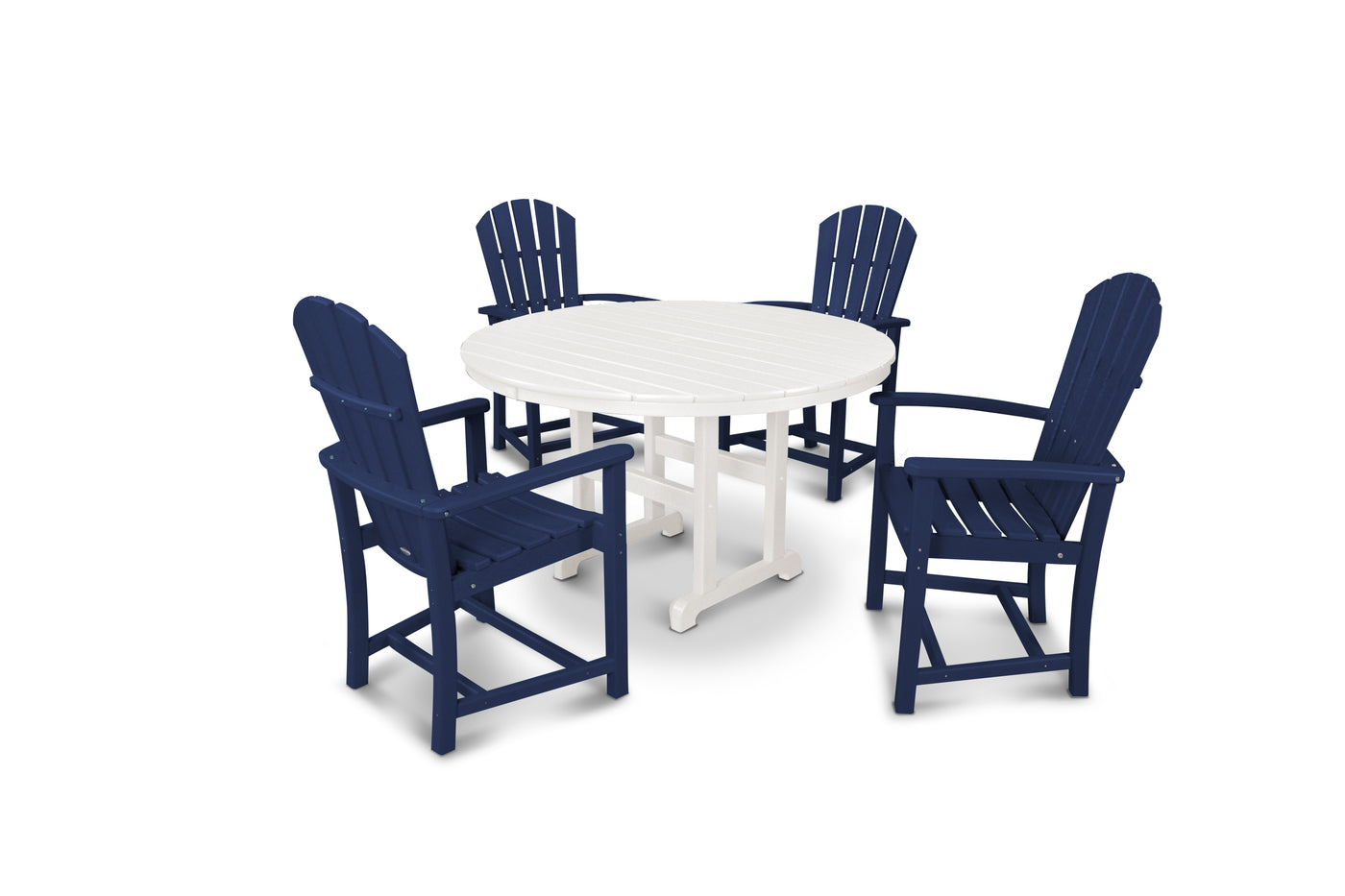 Palm Coast 5-Piece Round Farmhouse Dining Set