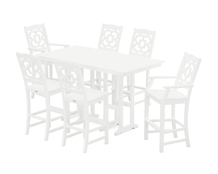 Martha Stewart by POLYWOOD® Chinoiserie 7-Piece Farmhouse Bar Set