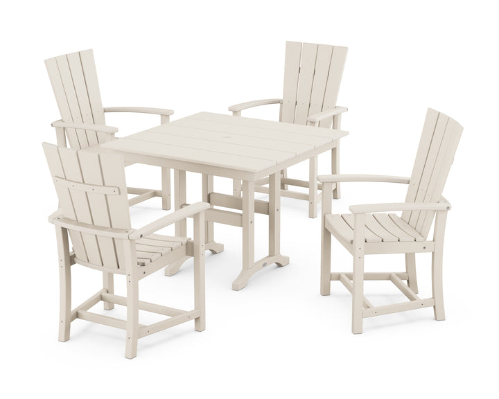 POLYWOOD® Quattro 5-Piece Farmhouse Dining Set