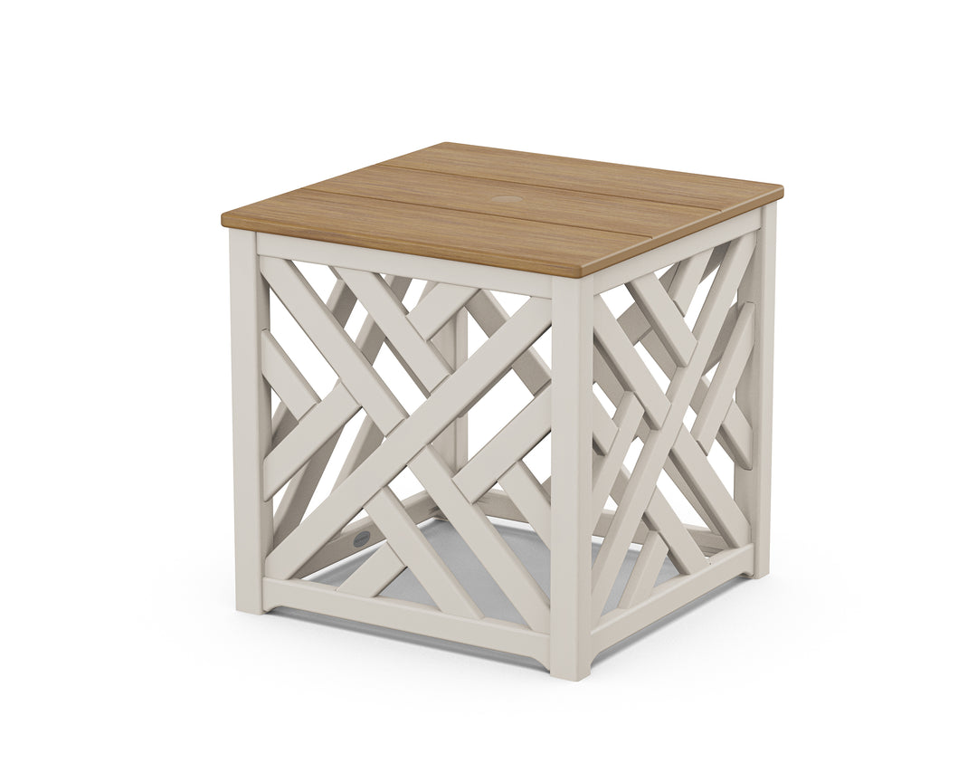 POLYWOOD® Chippendale Umbrella Stand Accent Table