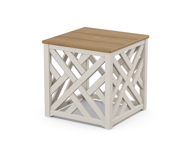 POLYWOOD® Chippendale Umbrella Stand Accent Table
