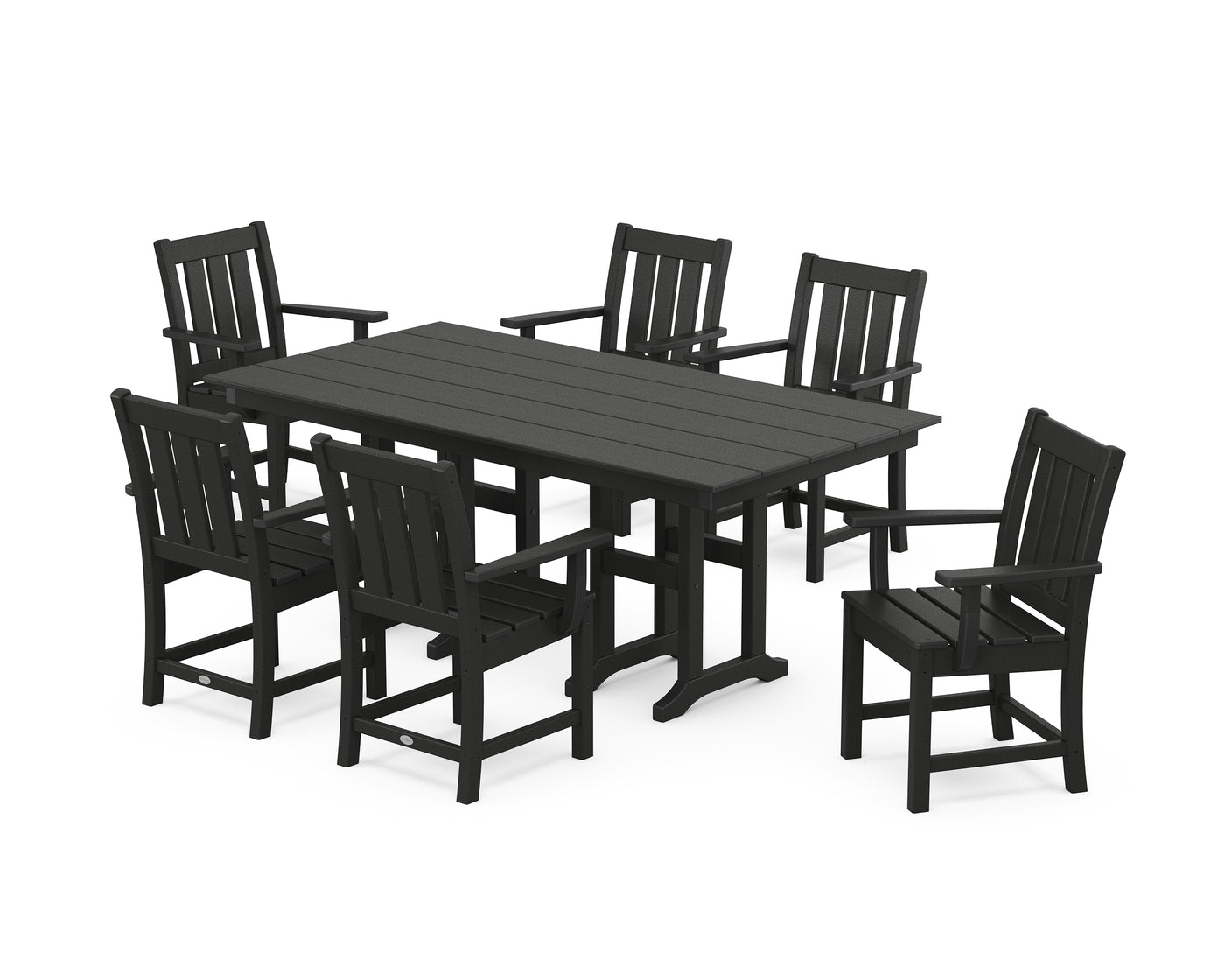 Oxford Arm Chair 7-Piece Farmhouse Dining Set