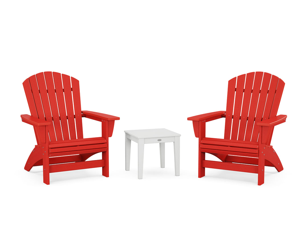 POLYWOOD® 3-Piece Nautical Grand Adirondack Set