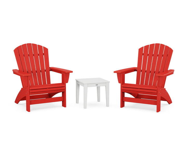 POLYWOOD® 3-Piece Nautical Grand Adirondack Set