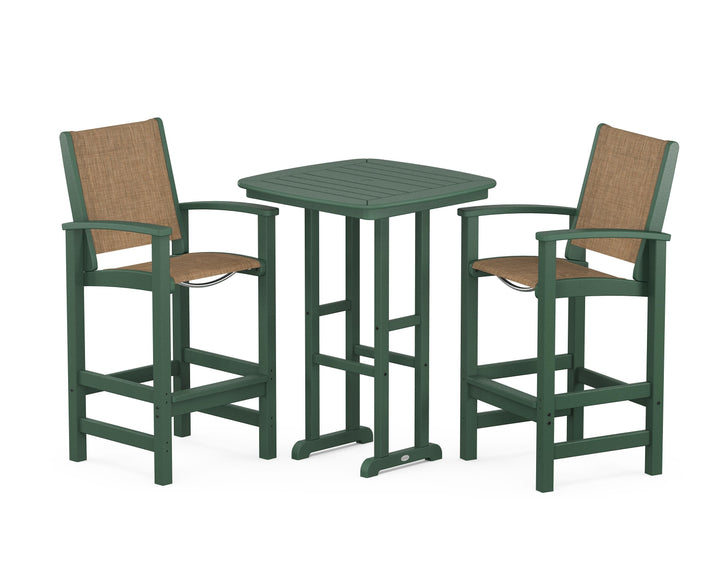 POLYWOOD® Coastal 3-Piece Bar Set