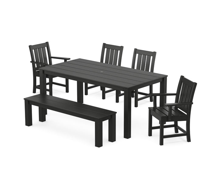 POLYWOOD® Oxford 6-Piece Parsons Dining Set with Bench