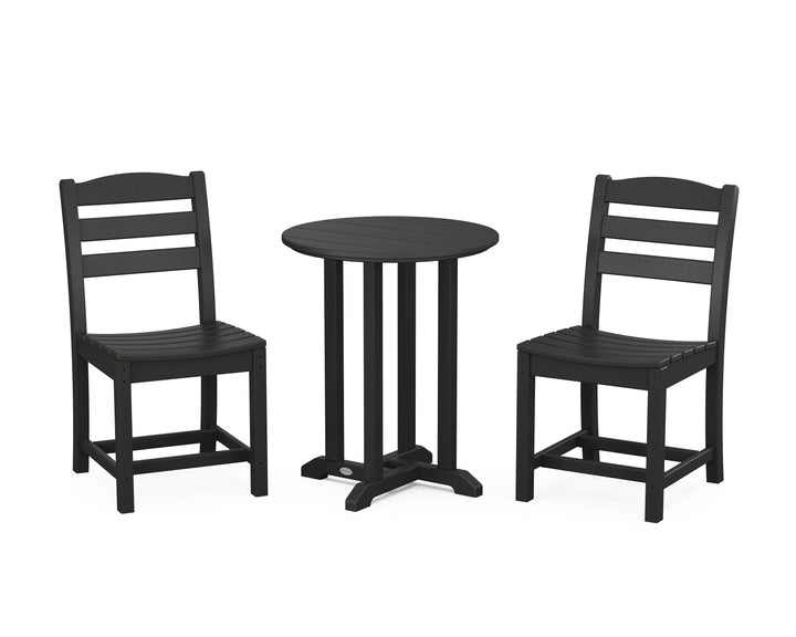 POLYWOOD® La Casa Café Side Chair 3-Piece Round Bistro Dining Set
