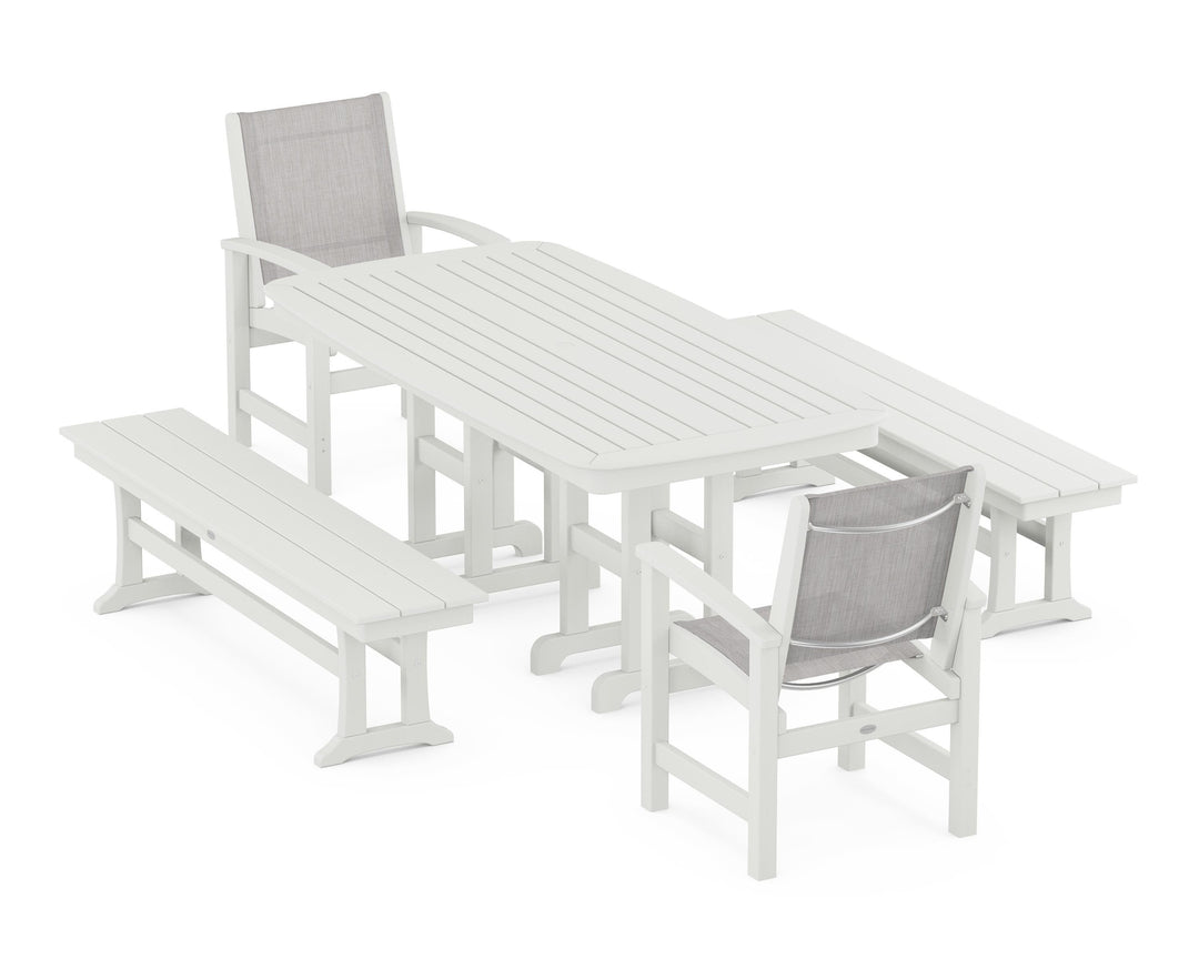 POLYWOOD® Coastal 5-Piece Dining Set