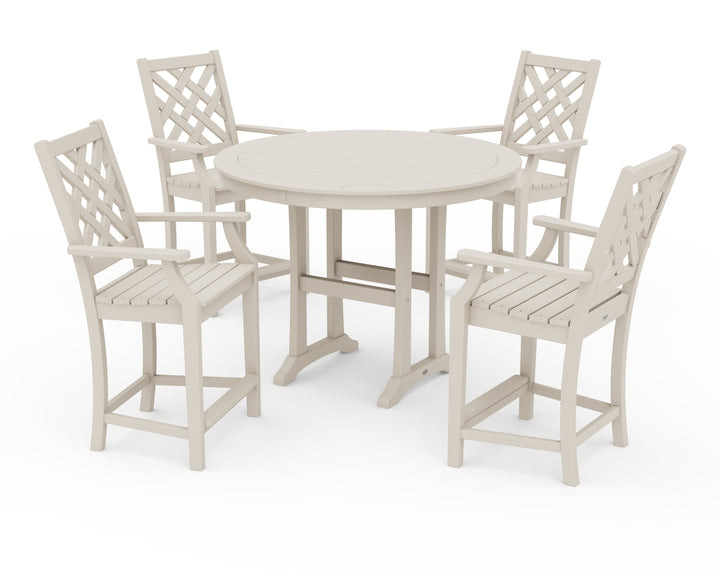 Country Living Wovendale 5-Piece Round Counter Set