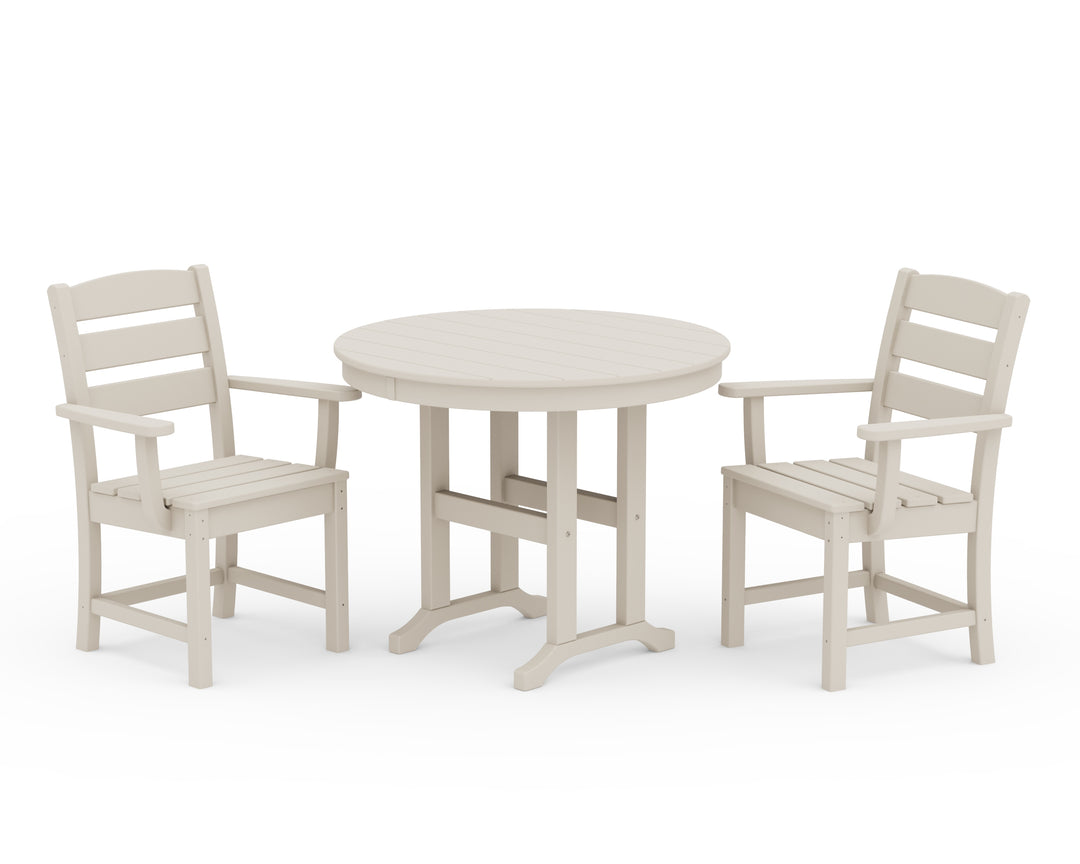 POLYWOOD® Lakeside 3-Piece Round Dining Set