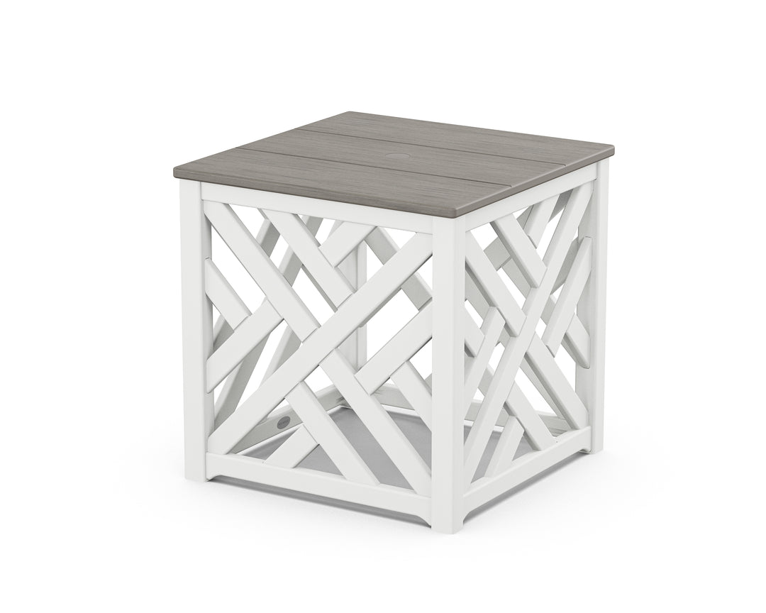 POLYWOOD® Chippendale Umbrella Stand Accent Table