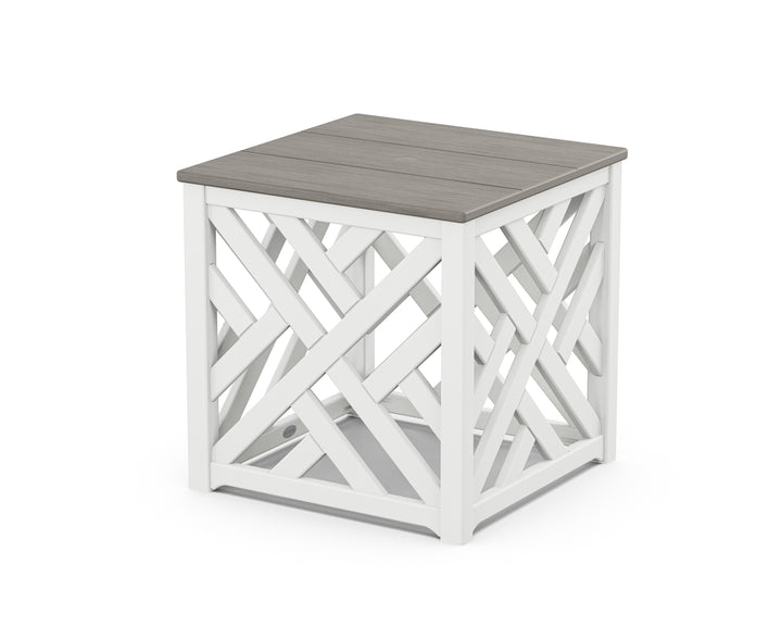 POLYWOOD® Chippendale Umbrella Stand Accent Table