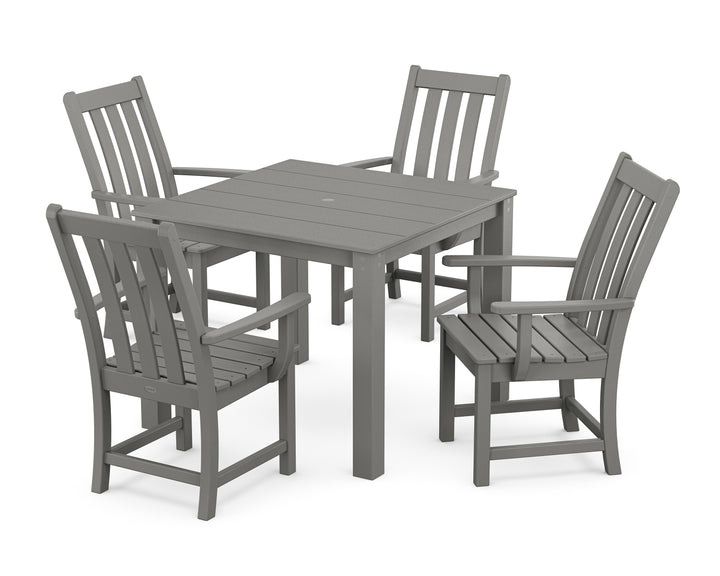 POLYWOOD® Vineyard 5-Piece Parsons Dining Set