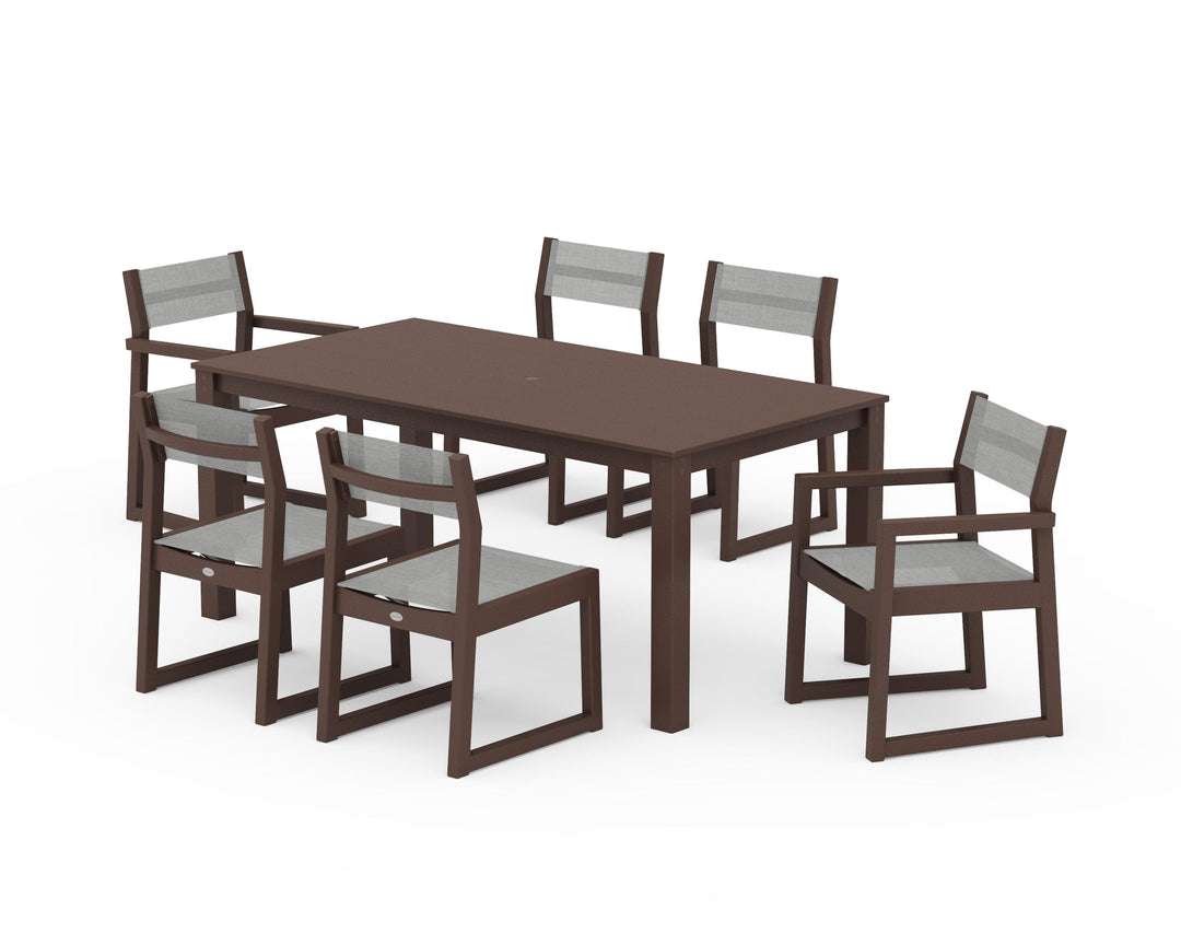 POLYWOOD® EDGE Sling 7-Piece Parsons Dining Set
