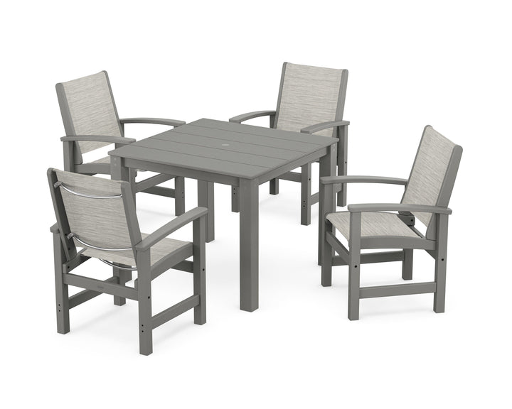 POLYWOOD® Coastal 5-Piece Parsons Dining Set