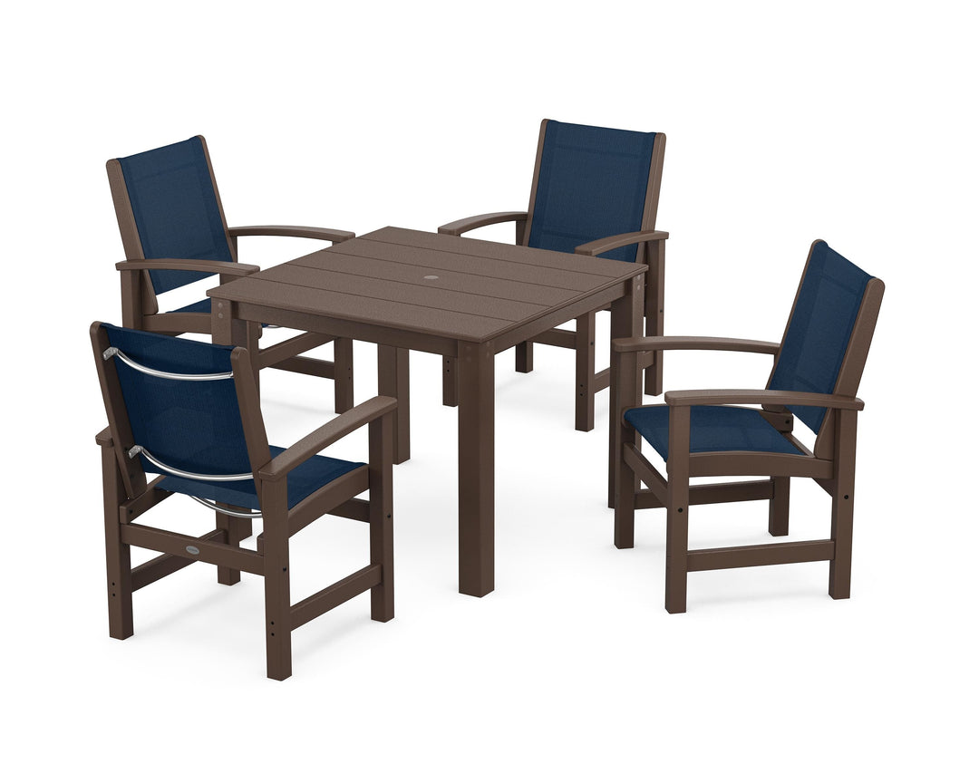 POLYWOOD® Coastal 5-Piece Parsons Dining Set