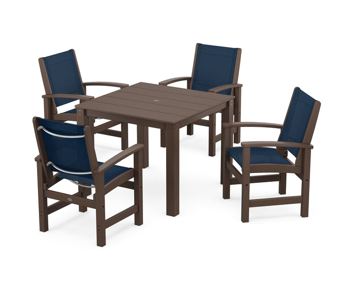 POLYWOOD® Coastal 5-Piece Parsons Dining Set