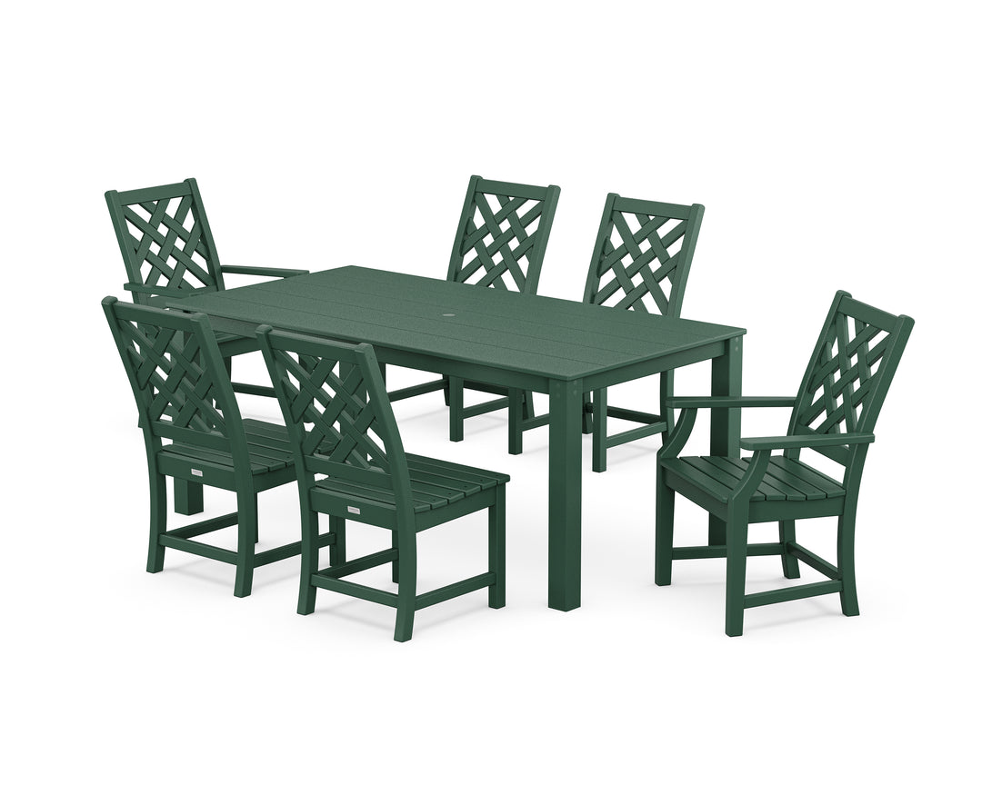 Country Living Wovendale 7-Piece Parsons Dining Set