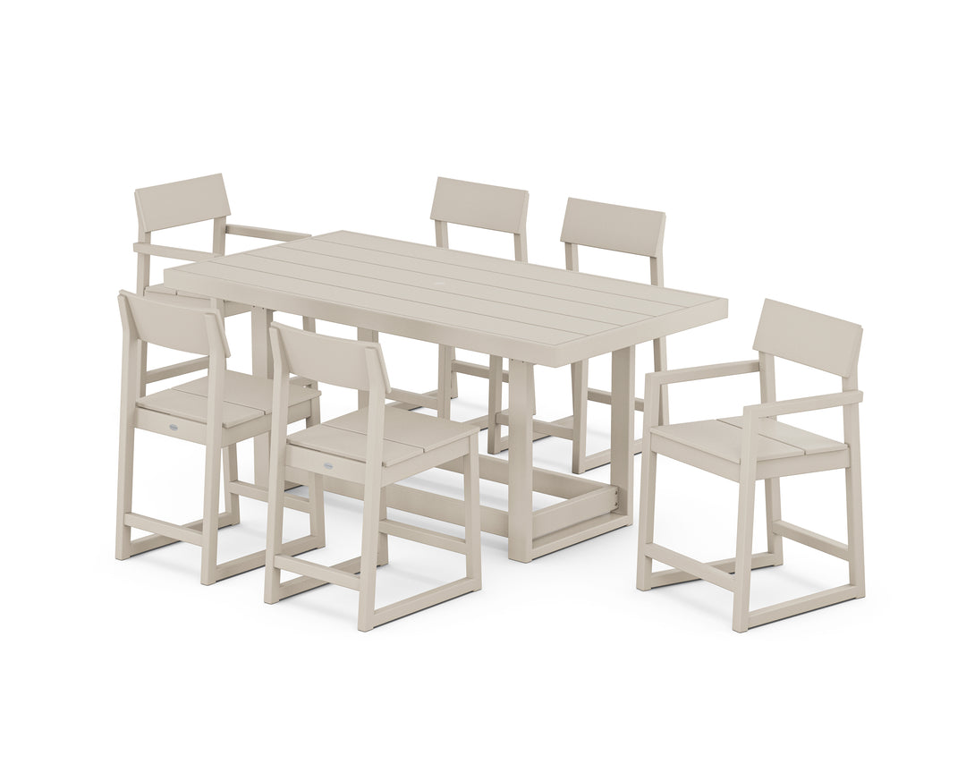 POLYWOOD® EDGE 7-Piece Counter Table Set