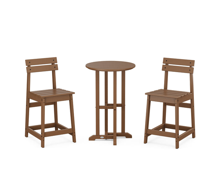 POLYWOOD® Modern Studio Plaza 3-Piece Bistro Counter Set